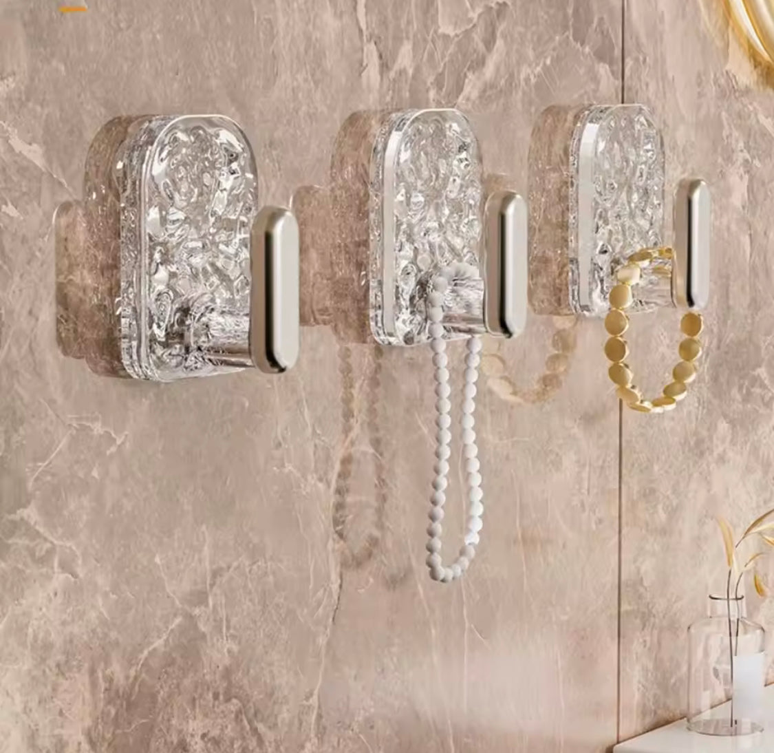 Set Of 6 Multifunctional Transparent Wall Hook, Wall Mounted Self Adhesive Storage Hook, Punch-Free Waterproof Coat Hanger Hook Set Of 6 Multifunctional Transparent Wall Hook, Wall Mounted Self Adhesive Storage Hook, Punch-Free Waterproof Coat Hanger Hook